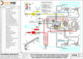 Two-line braking system for tandem-axle trailer