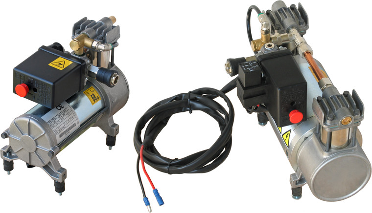 12-volt Air Compressors, Single-Cylinder and Twin-Cylinder